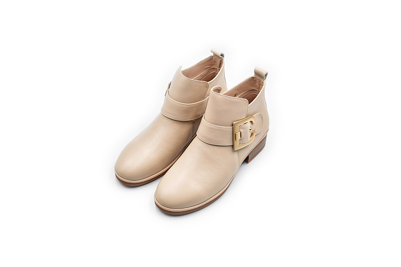 5023 Mia Bellos Class Leather Boots With Buckle - Image 7