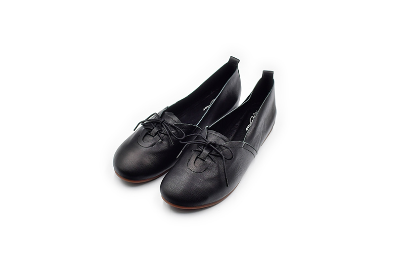 5034 Mia Bellos Comfort Leather Shoe With Ribbon - Image 4