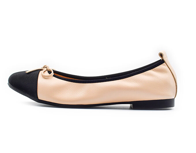 5035 Mia Bellos Comfort Leather Shoe With Mesh Tip